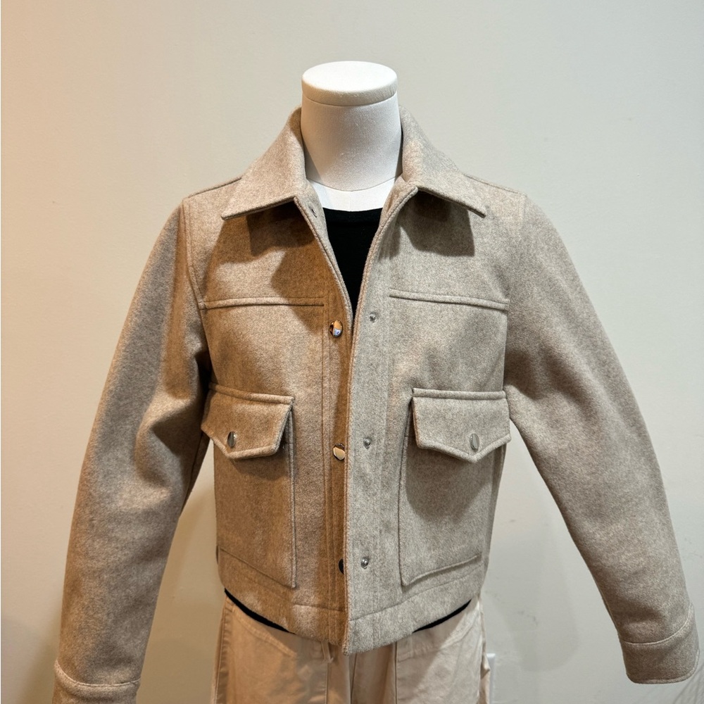 Zara Tan Military Field Jacket